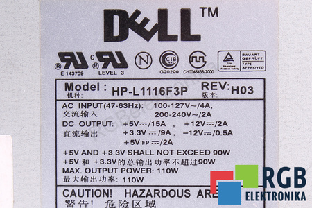 HP-L1116F3P DELL NA NÁHRADNÍ DÍLY