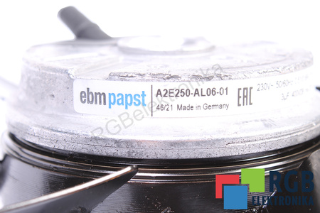 A2E250-AL06-01 EBM PAPST 0.115KW, 230V, 0.51A, 250MM, 72MM VENTILÁTOR