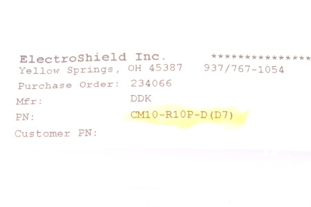 CM10-R10P-D-D7 DDK LTD. 10PIN ZÁSUVKA