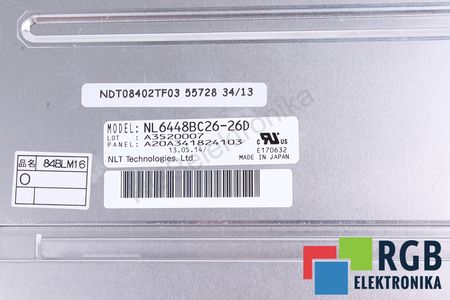 NL6448BC26-26D NLT TECHNOLOGIES 8.4" LCD DISPLEJ