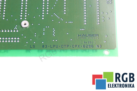 CTP2/05 HAUSER 03-LPU-CTP-CPX-6296N3 NA NÁHRADNÍ DÍLY