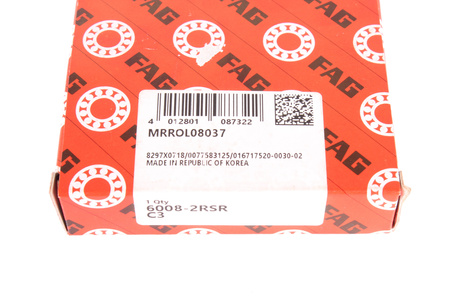 6008-2RSR-C3 FAG 40X68X15 LOŽISKO