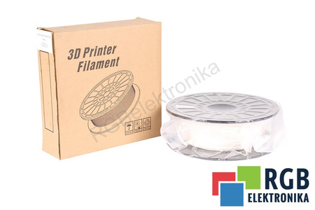 1,75MM ELASTIC FILAMENT 0.5KG WHITE FLASHFORGE VNĚJŠÍ ROZMĚR CÍVKY 180MM, VNITŘNÍ ROZMĚR CÍVKY 50MM, ŠÍŘKA CÍVKY 45MM