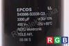 KONDENZÁTOR B43566-S0338SQ3 EPCOS 3300UF, 400V