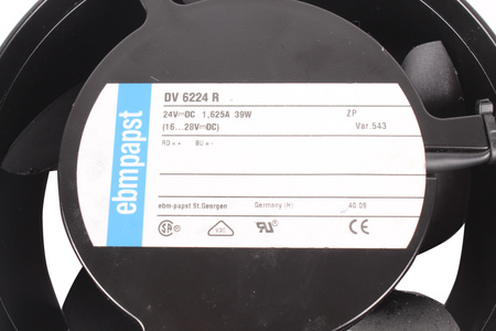 DV6224R EBM PAPST 0.039KW, 24V, 1.625A VENTILÁTOR