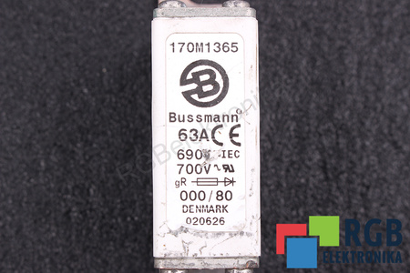 POJISTKA 170M1365 BUSSMANN GR 63A, 690V, 700V