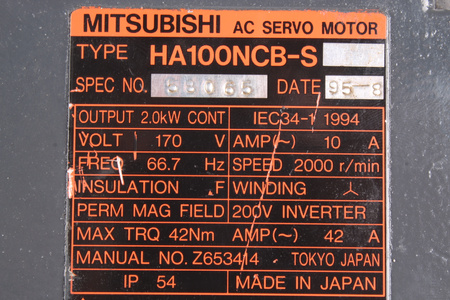 HA100NCB-S MITSUBISHI ELECTRIC ZADNÍ DRŽÁK