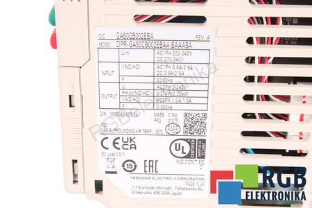 CIPR-GA50CB002EBAA-BAAASA YASKAWA GA500