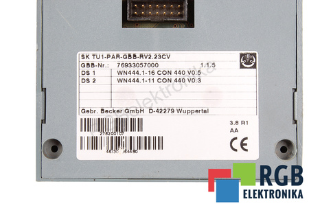 SKTU1-PAR-GBB-RV2.23CV BECKER OVLÁDACÍ A ŘÍDICÍ PANEL