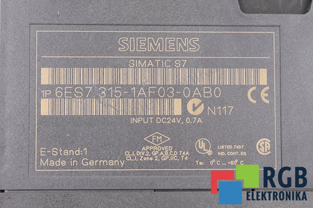 6ES7315-1AF03-0AB0 SIEMENS