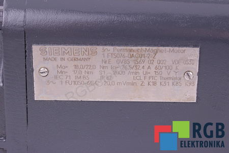 1FT5076-0AC01-2-Z SIEMENS TACHOGENERÁTOR