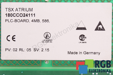 180CCO24111 TELEMECANIQUE TSX ATRIUM PLC-BOARD 4MB