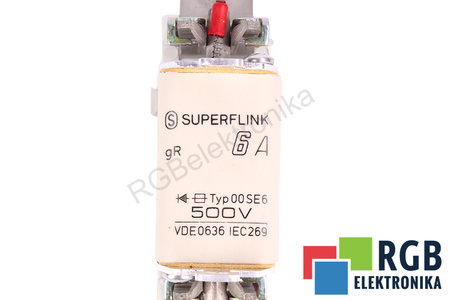 POJISTKA 00SE6 WICKMANN-WERKE SUPERFLINK 500V, 6A