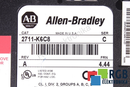 2711-K6C8 ALLEN BRADLEY PANELVIEW 600