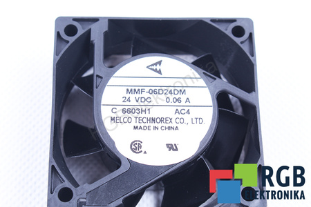 MMF-06D24DM-AC4 MELCO TECHNOREX 60X60X25MM, 24V, 0.06A VENTILÁTOR