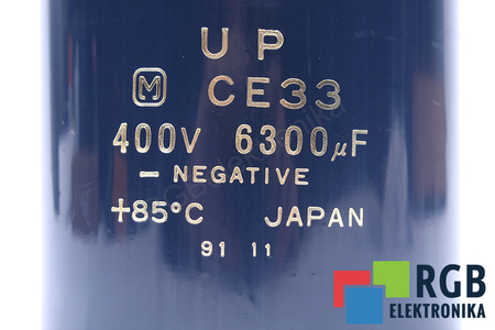 KONDENZÁTOR CE33 MATSUSHITA 6300UF, 400VDC