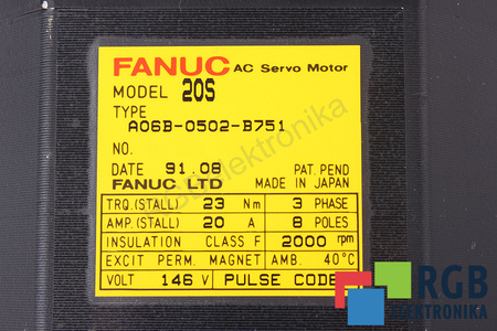 A06B-0502-B751 FANUC 20S