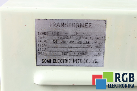 E2565-254 GOMI ELECTRIC 230V, 24V TRANSFORMÁTOR