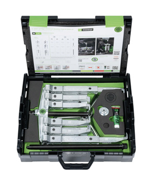 SADA UNIVERZÁLNÍCH 2RAMENNÝCH A 3RAMENNÝCH STAHOVÁKŮ S DÉLKOU HÁKŮ 150/300 MM K-2030-20 KUKKO