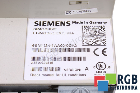 6SN1124-1AA00-0DA2 SIEMENS VERSION A SIMODRIVE 611