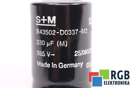 KONDENZÁTOR B43502-D0337-M2 S+M 330UF, 385VDC