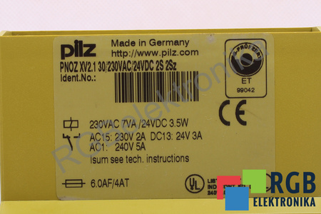 PNOZXV2.1 PILZ 774516 BEZPEČNOSTNÍ RELÉ