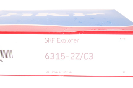 6315-2Z/C3 SKF 9000RPM, 4500RPM, 75X160X37MM, 119KN, 76.5KN LOŽISKO