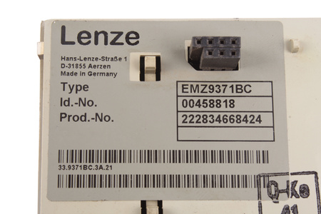 EMZ9371BC LENZE ID.-NO.00458818 OVLÁDACÍ A ŘÍDICÍ PANEL