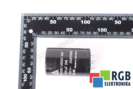 KONDENZÁTOR B43306-U6337-M2 S+M 25/070/56 330UF, 500VDC