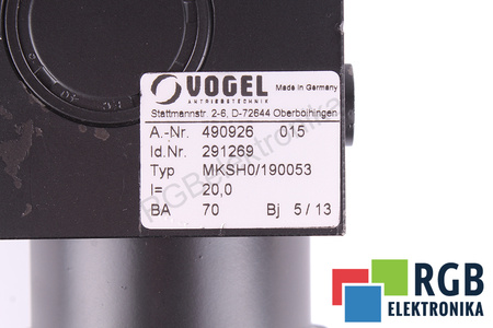 MKSH0/190053 VOGEL I=20 PŘEVODOVKA