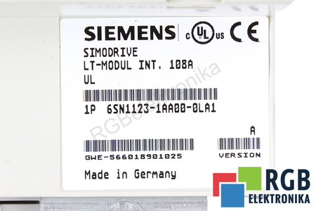 6SN1123-1AA00-0LA1 SIEMENS VERSION A SIMODRIVE 611 LT-MODUL INT.108A