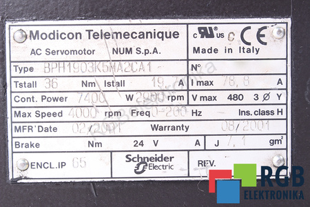 BPH1903K5MA2CA1 TELEMECANIQUE STATOR