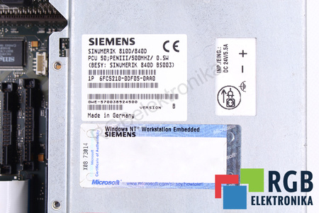 6FC5210-0DF05-0AA0 SIEMENS VERSION B SINUMERIK PCU 50