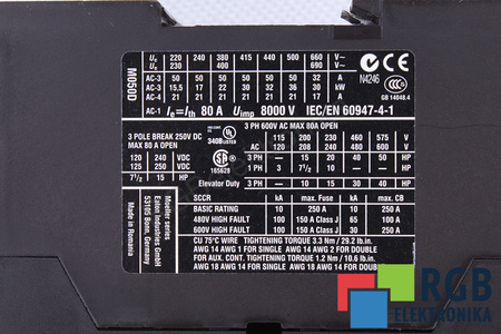 DILM50 EATON IDT 400/440V ITH=80A