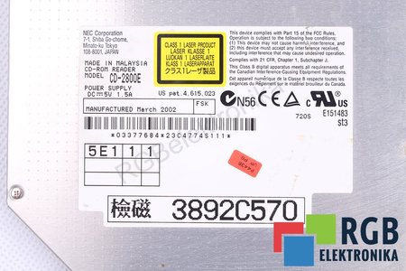 CD-2800E NEC COMPACT DISC CD ROM