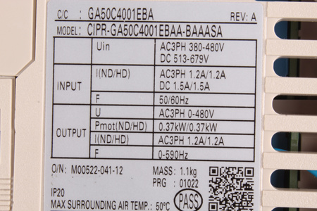 CIPR-GA50C4001EBAA-BAAASA YASKAWA GA500 GA50C4001EBA