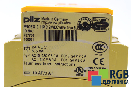 PNOZX10.11PC PILZ 787750 BEZPEČNOSTNÍ RELÉ