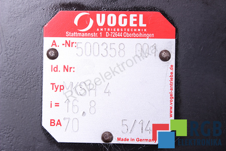 KSH4 VOGEL I=16.8 PŘEVODOVKA