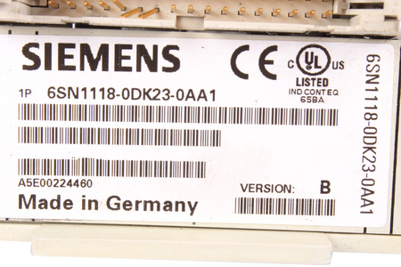 6SN1118-0DK23-0AA1 SIEMENS VERSION B