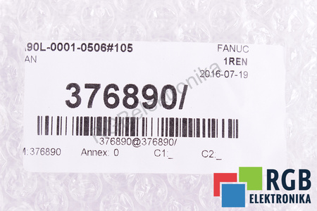 A90L-0001-0506#105 FANUC 2406KL-05W-B59 60X60X15MM, 24V, 0.13A VENTILÁTOR