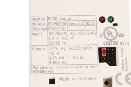 E82EV751_2C200 LENZE 00490606 8200VECTOR