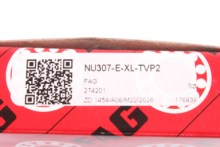 NU307-E-XL-TVP2 FAG 35X80X21 12600RPM, 7900RPM, 35MM, 80MM, 21MM, 76000KN, 63000KN VÁLEČKOVÉ LOŽISKO