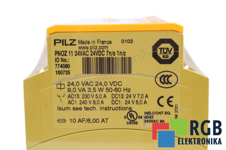 PNOZ 11 24VAC 24VDC 7N/O 1N/C PILZ