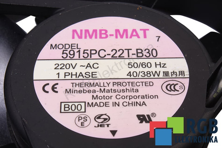 5915PC-22T-B30 NMB TECHNOLOGIES 220V VENTILÁTOR