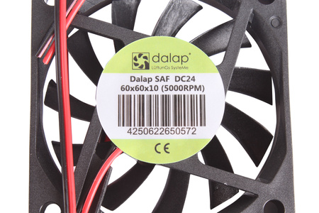 SAF DC24 DALAP 60X60X10MM, 24V VENTILÁTOR