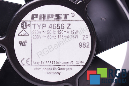 4656Z EBM PAPST 119X119X38MM, 230V VENTILÁTOR