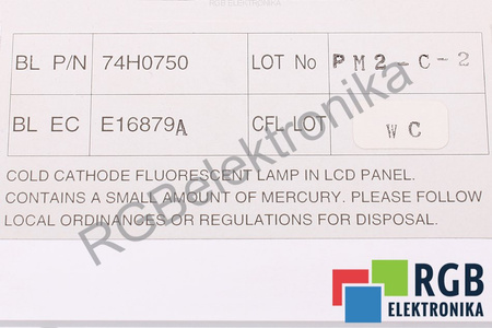 74H0750 IBM 74H0820 ITSV50D 2 LCD DISPLEJ