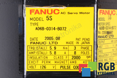A06B-0314-B072 FANUC