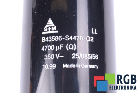 KONDENZÁTOR B43586-S44780Q2 S+M 4700UF, 350V