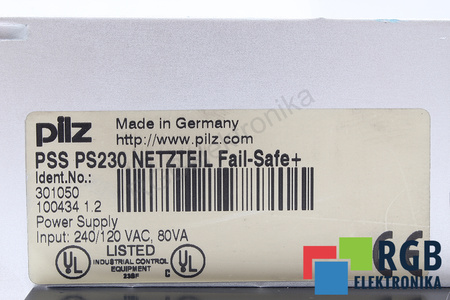 PSS PS230 PILZ NETZTEIL FAIL-SAFE+ 301050